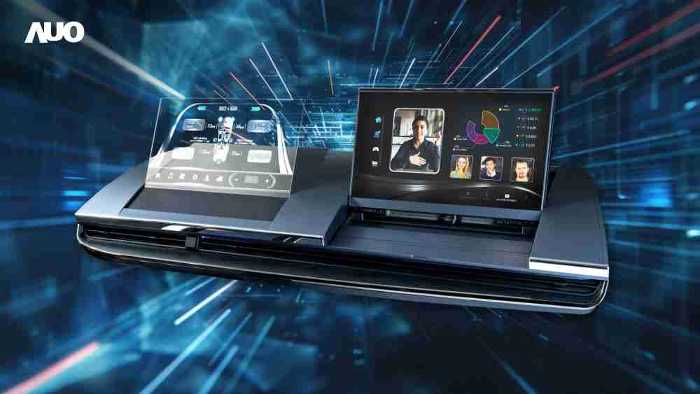 尊时凯龙Micro LED Display HMI解决方案打造透明Micro LED前座仪表，，呈现信息并保留驾驶视野开阔；亦为副驾驶座乘客打造收放自如的Micro LED屏幕，，，，在不影响显示质量的前提于显示区内建镜头，，，，让用户能与视讯对象直接眼神接触，，，提供绝佳的双向沟通体验